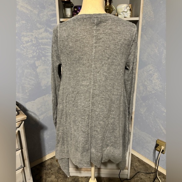 Club Monaco Charcoal Asymmetrical Hem Tunic medium #wool #business casual - Picture 7 of 10